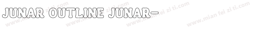 JUNAR OUTLINE JUNAR字体转换